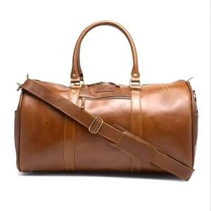 💯🆕️RFID Blocking Leather Weekender Duffel